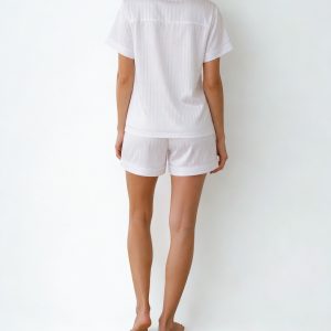 Alternative view of Pyjama short blanc